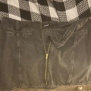 Old Navy Dark Gray Denim Skirt